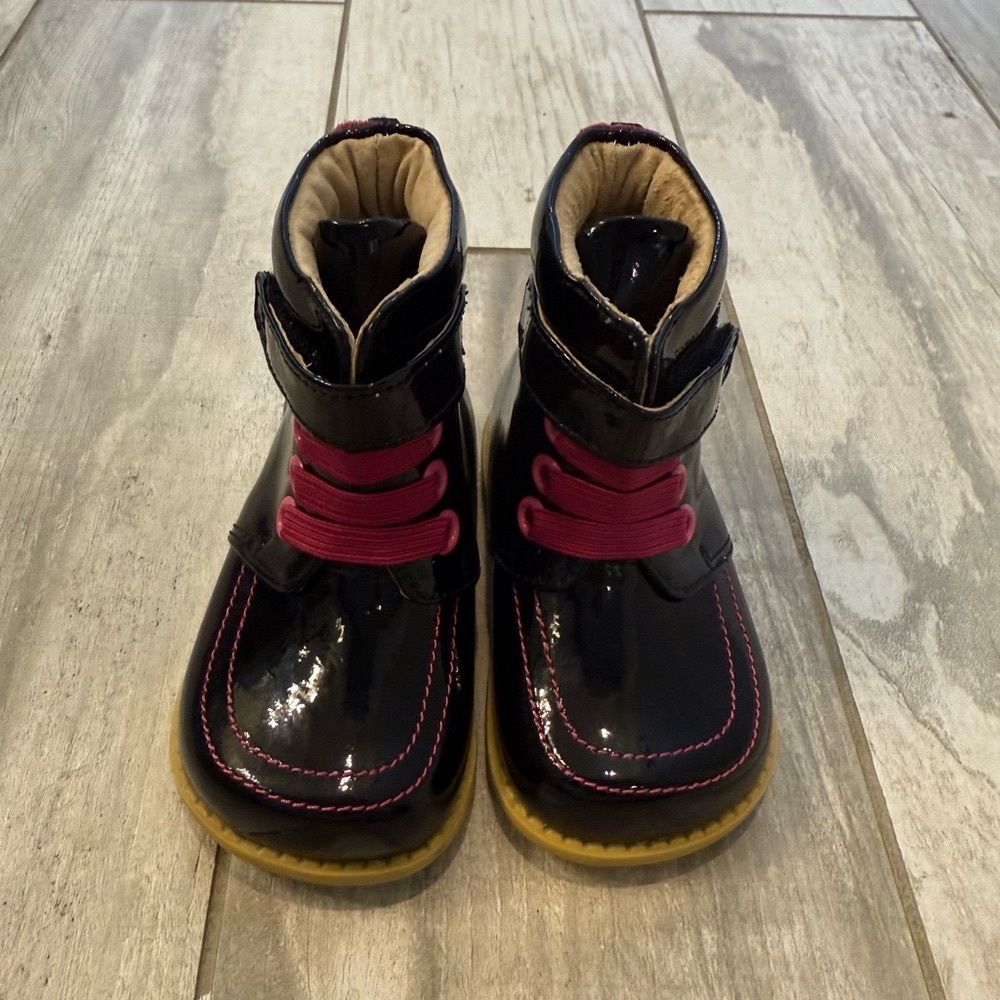 Livie & Luca Black Patent Roxie Boots